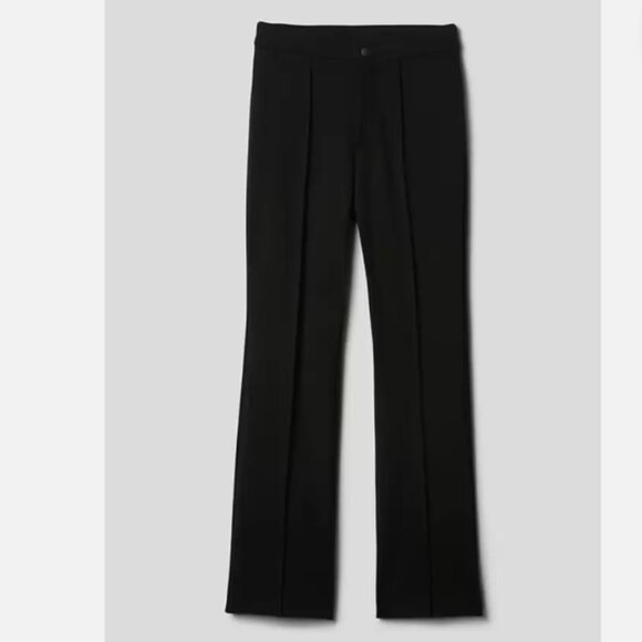 GAP Kick Crop PONTE Black Comfort Stretch Pants Trouser Crease Size 4 TALL RT$70 - Picture 5 of 6